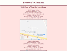 Tablet Screenshot of braxtonscleaners.com